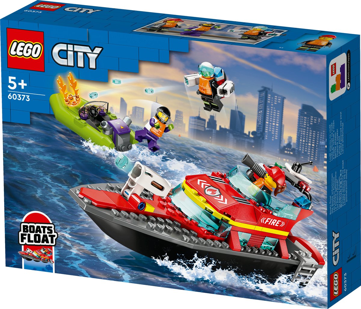 LEGO City Brandweer Reddingsboot - 60373