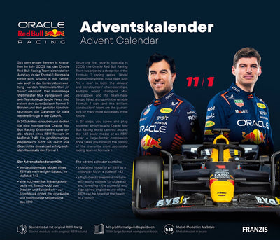 Franzis 1:43 Oracle Red Bull Racing RB19 F1 Adventskalender