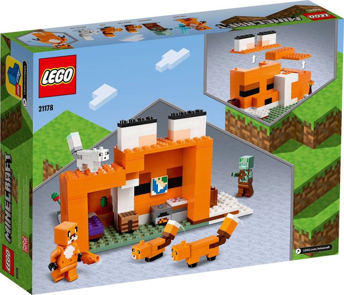 LEGO Minecraft Het Vosjeshuis Bouwspeelset - 21178