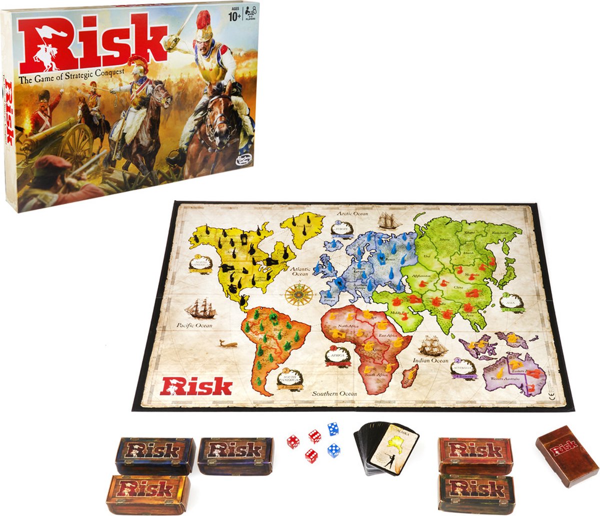 Hasbro Gaming Risk - Strategisch Bordspel Avontuur
