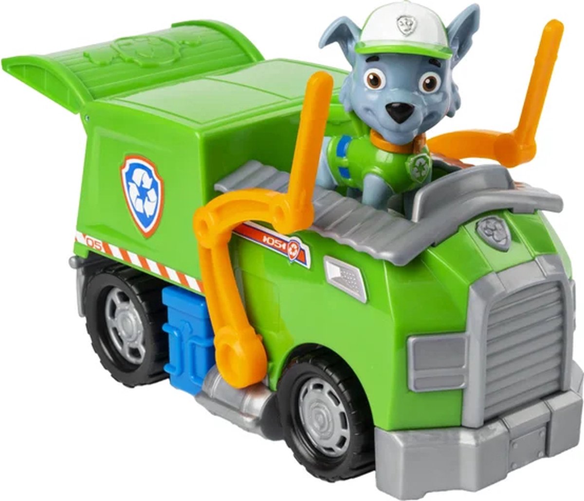 PAW Patrol Rocky's Recycleerwagen met Verzamelbare Figuur