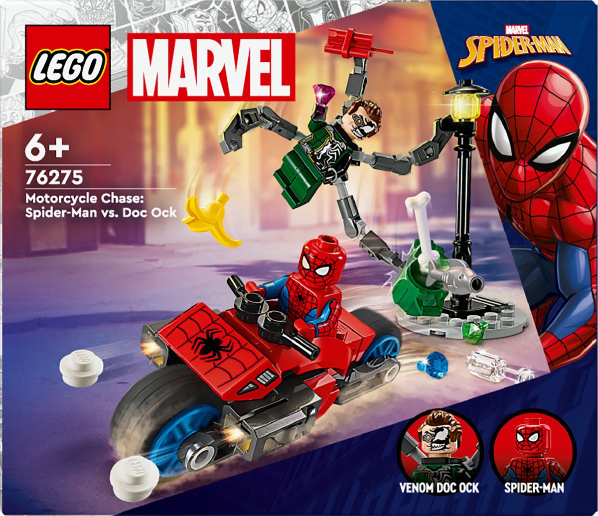 LEGO Marvel Spider-Man Motorachtervolging - 76275