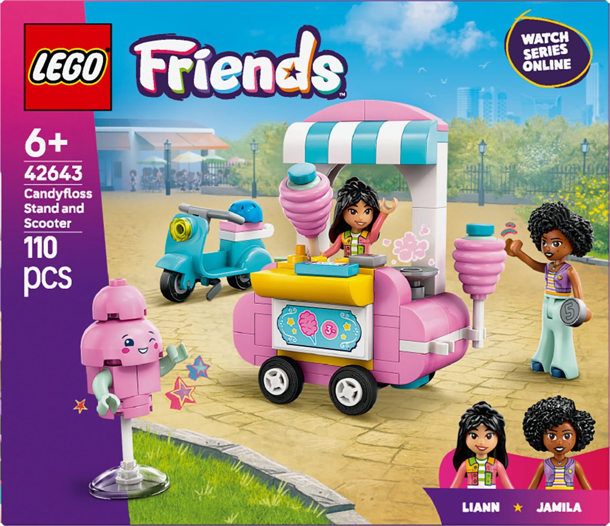 LEGO Friends Snoepkraam met Suikerspin & Scooter - 42643