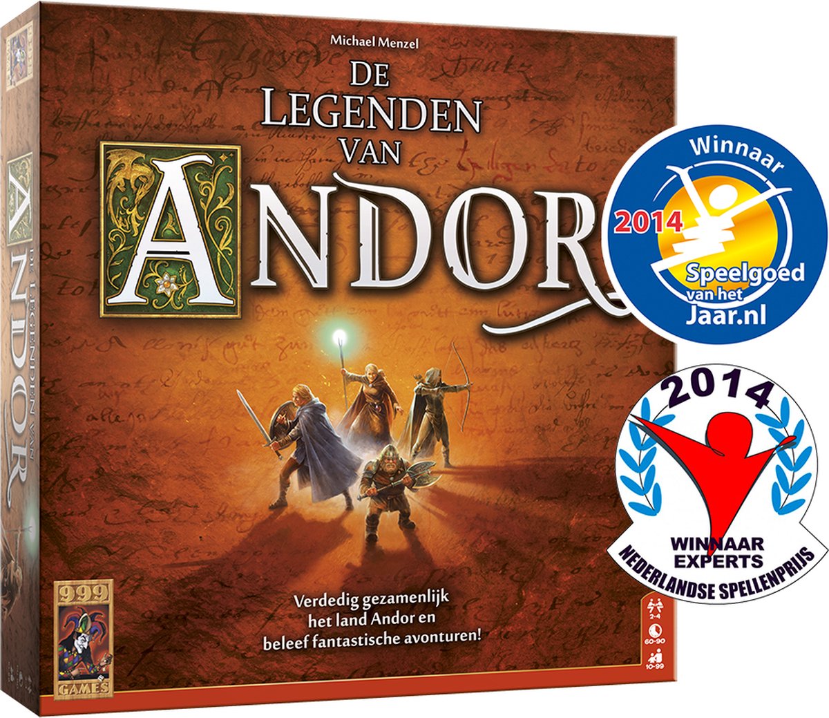999 Games De Legenden van Andor Bordspel Rollenspel