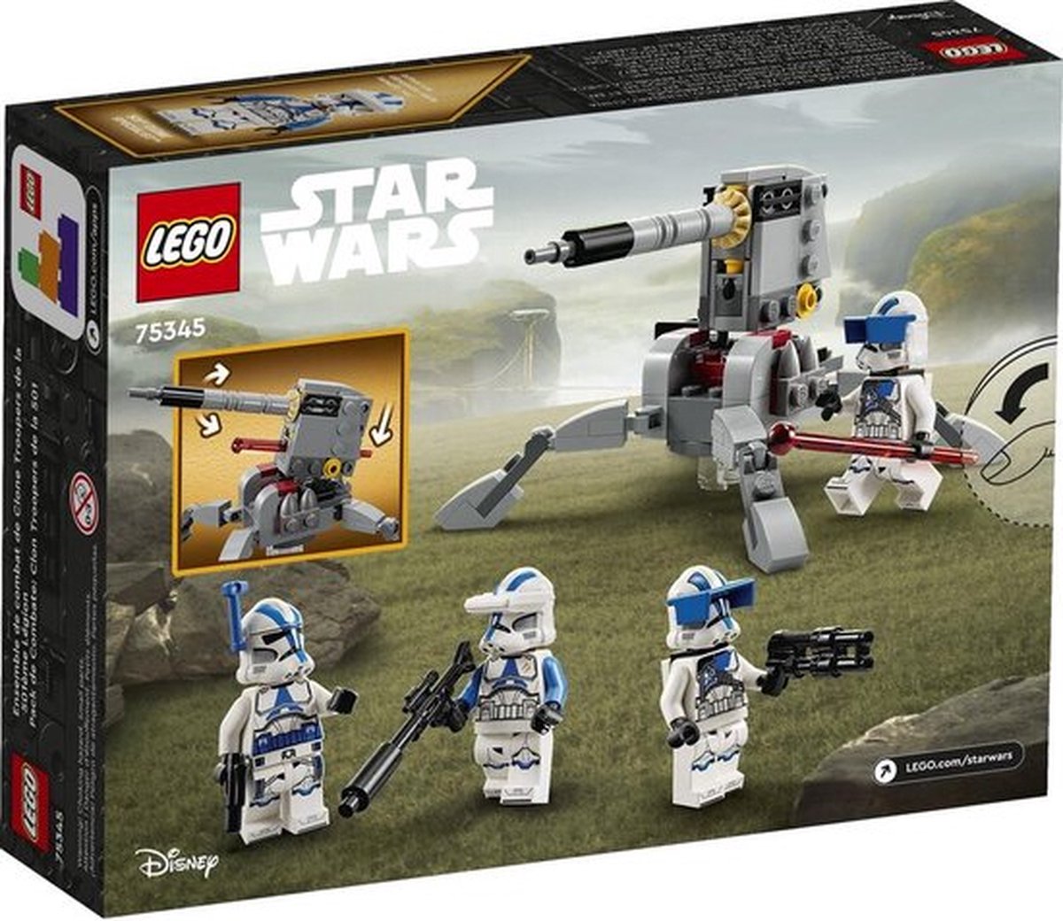 LEGO Star Wars 501ste Clone Trooper Gevechtspakket - 75345