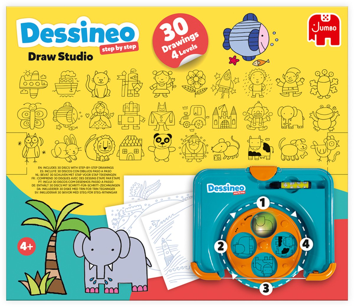 Jumbo Dessineo Leren Tekenen Set voor Kinderen vanaf 4 jaar
