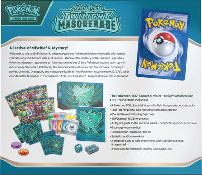 Pokémon TCG Scarlet & Violet Twilight Masquerade Elite Trainer Box