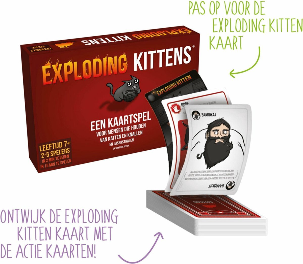 Exploding Kittens - Hilarisch Kaartspel voor het Hele Gezin