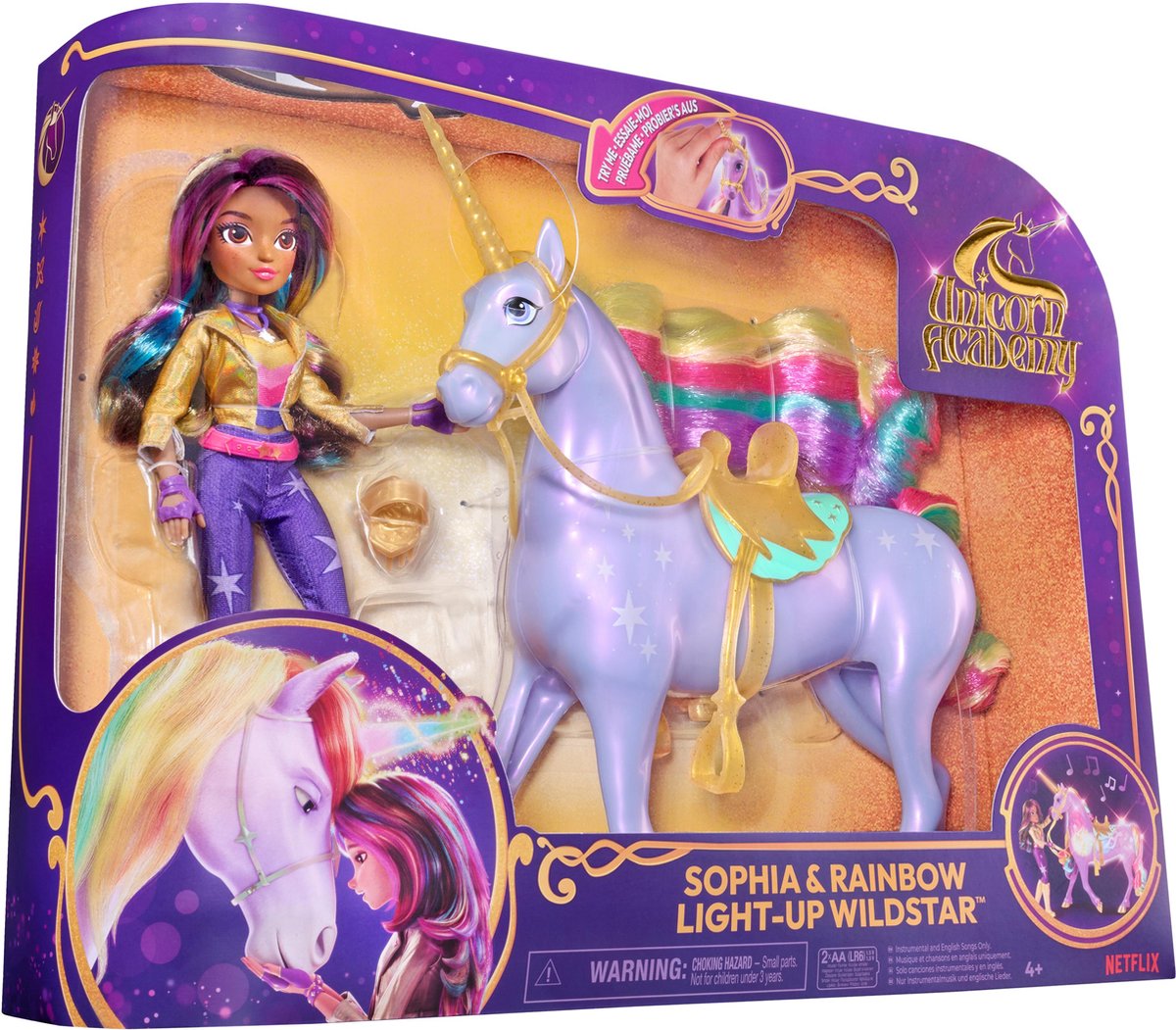 Unicorn Academy Sophia & Regenboog Wildstar Pop met Interactieve Eenhoorn