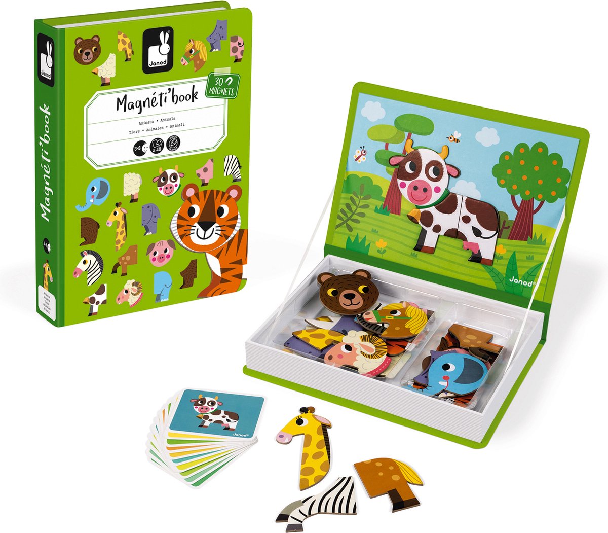 Janod Magneti'Book Dieren Puzzelspel