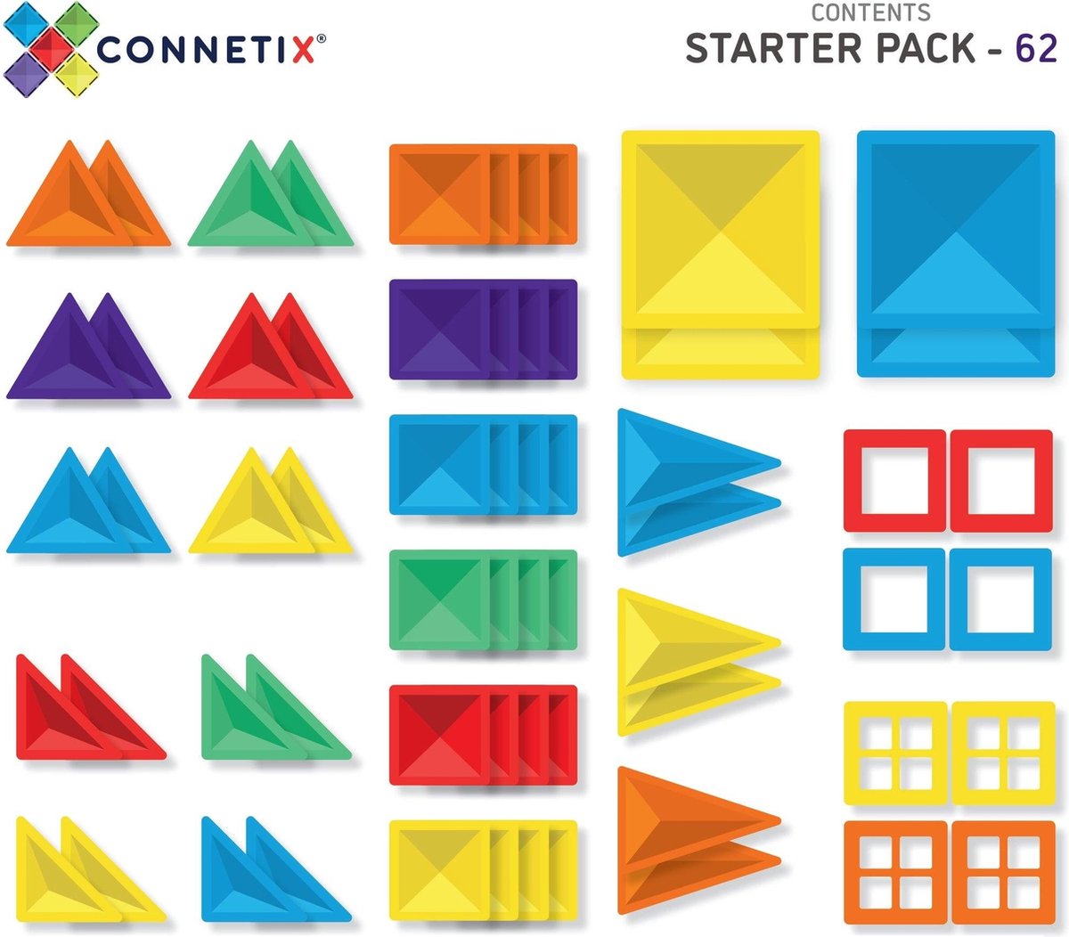 Connetix Baan Run Set - 92-delig Magnetisch Bouwpakket