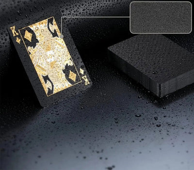 Boncy Luxe Speelkaarten Zwart - 100% Plastic & Waterdicht