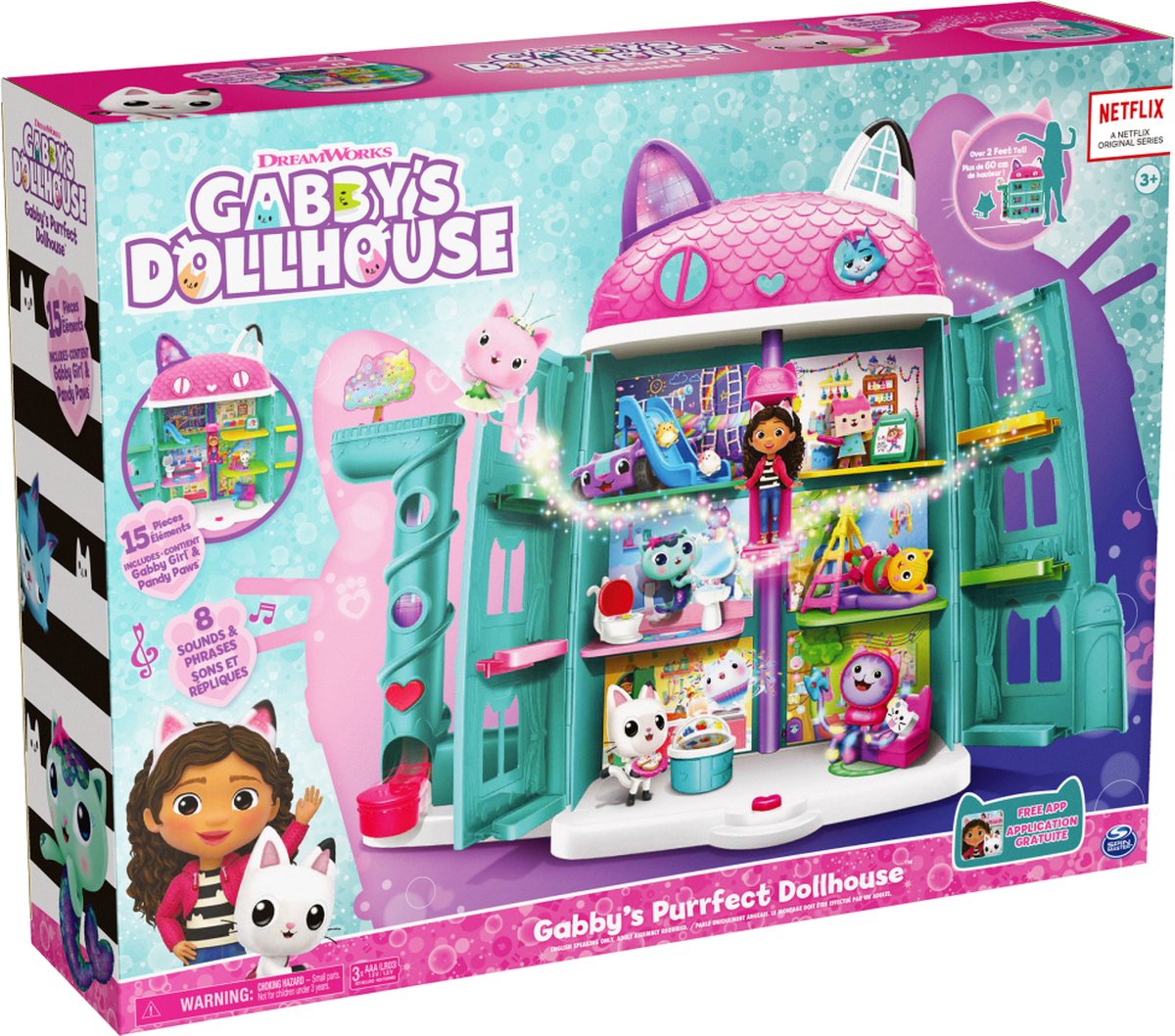 Gabby's Poppenhuis Interactief Speelhuis met Figuren en Accessoires