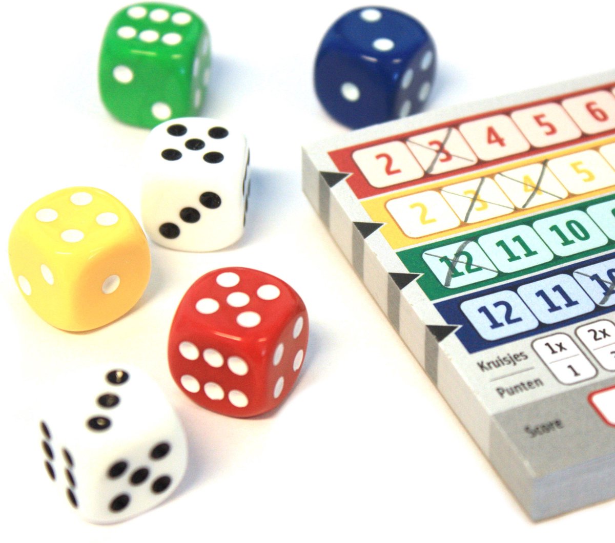 White Goblin Games Qwixx Dobbelspel voor Feestelijke Avonden