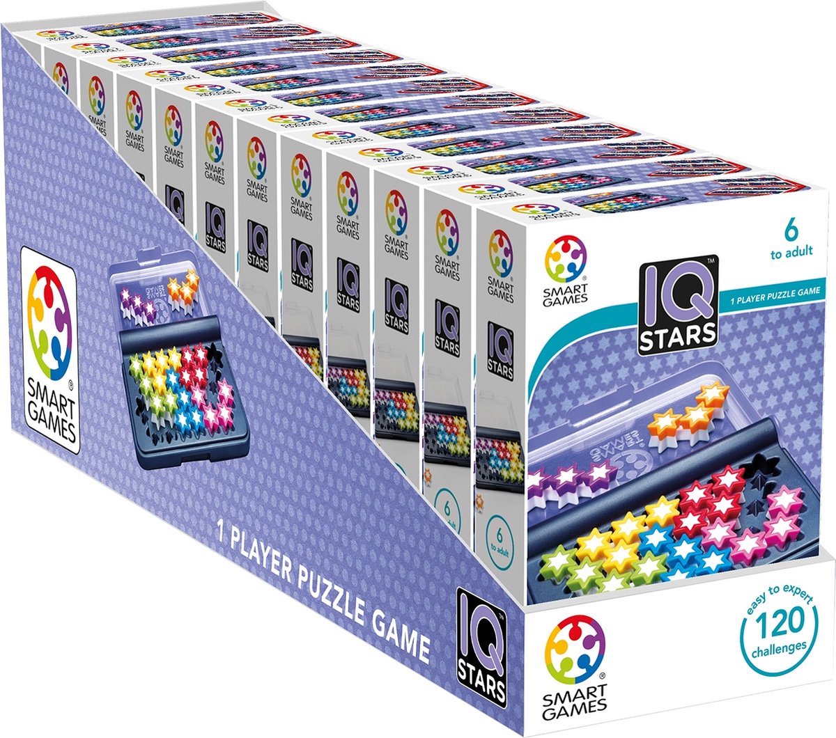 SmartGames IQ Stars - Compact Puzzelspel voor Slimme Breinen