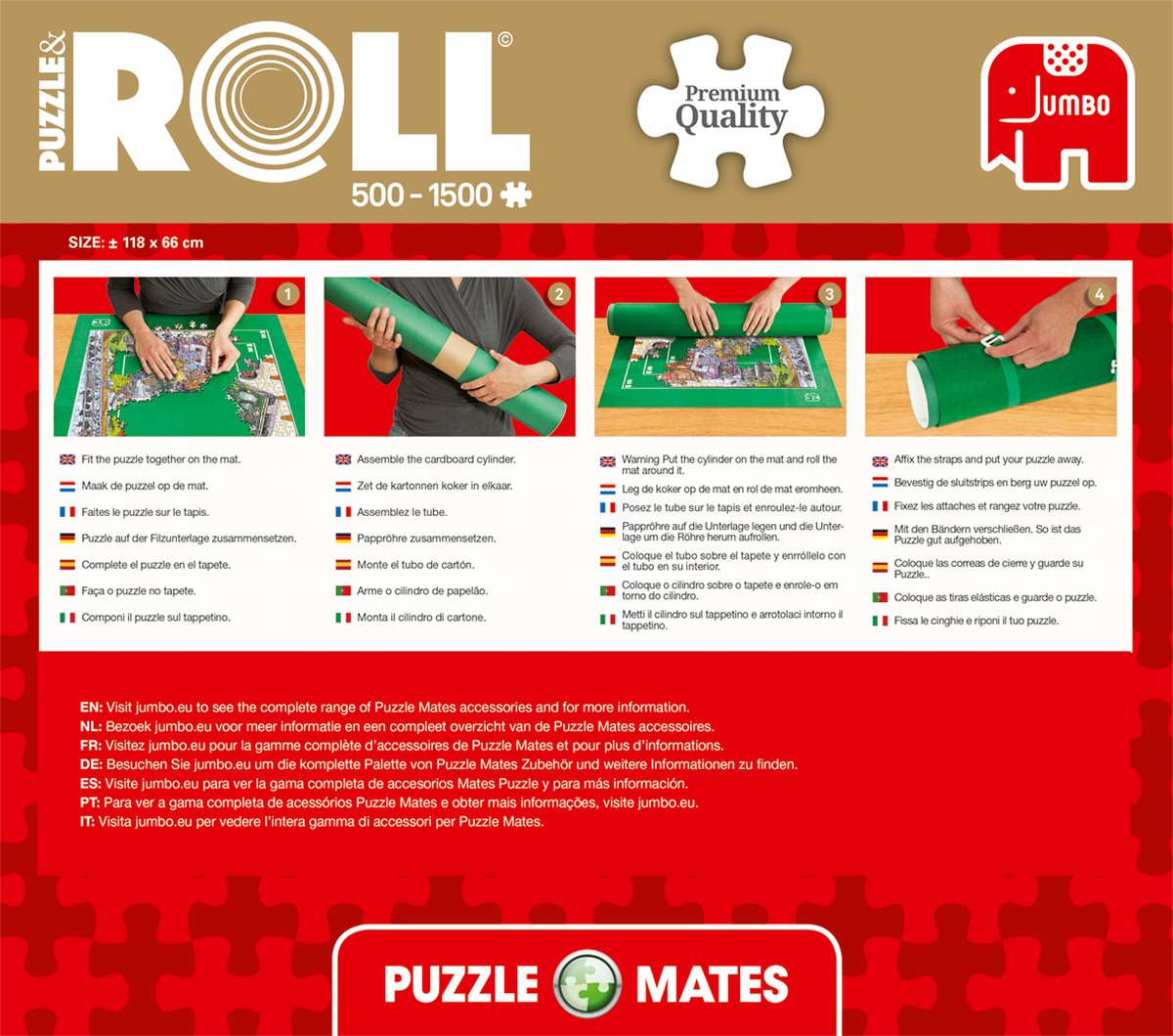 Jumbo Puzzle Mates Rolmat voor Puzzels tot 1500 Stukjes