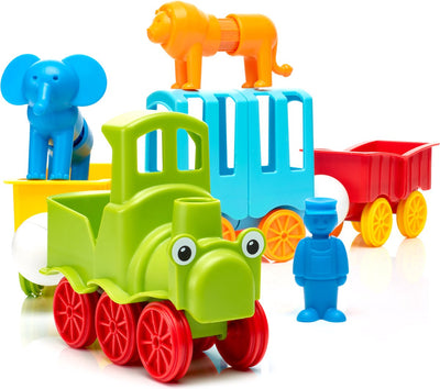 SmartMax Eerste Dieren Trein - Magnetisch Speelgoed