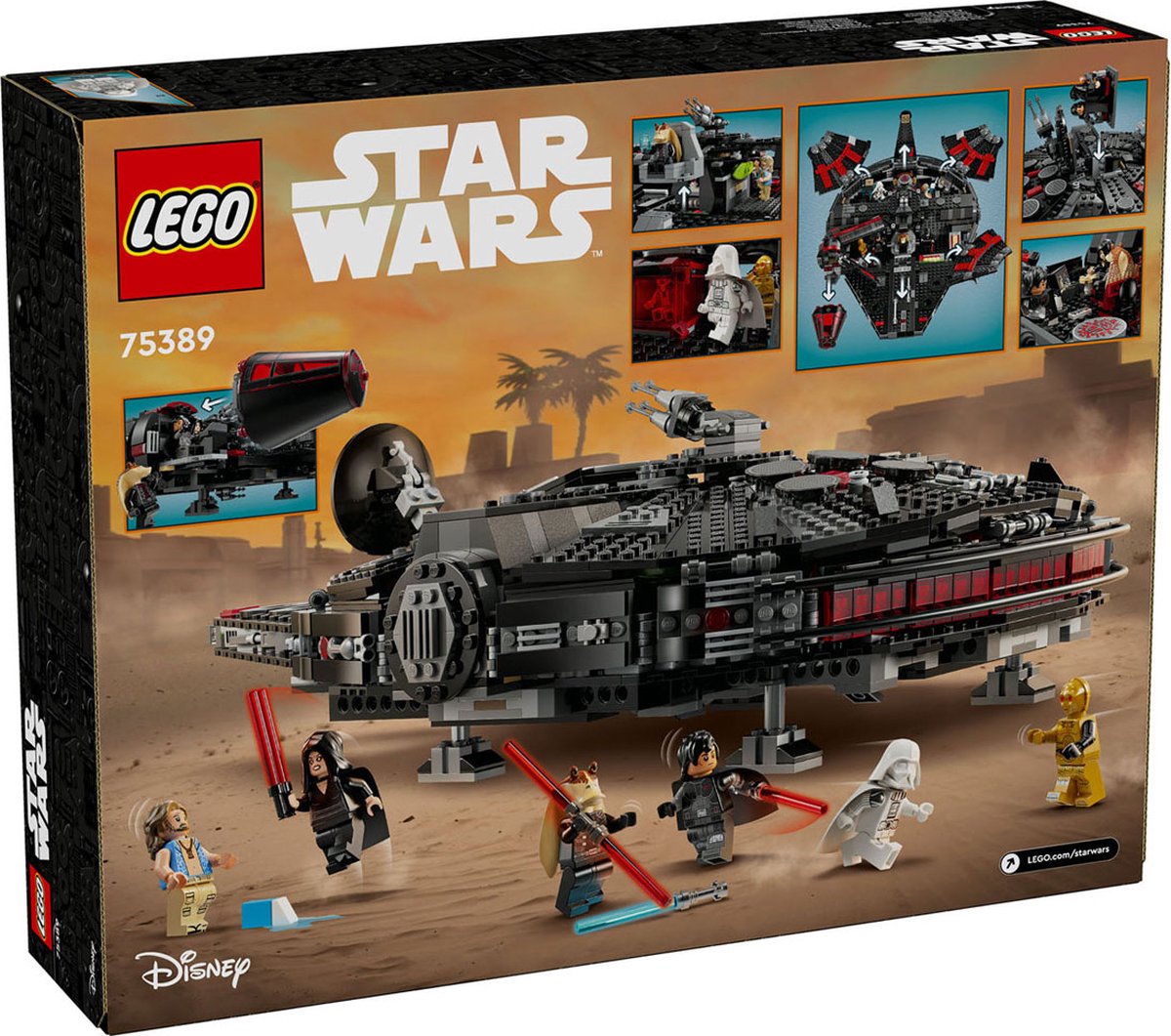 LEGO Star Wars Millennium Falcon Zwart - 75389