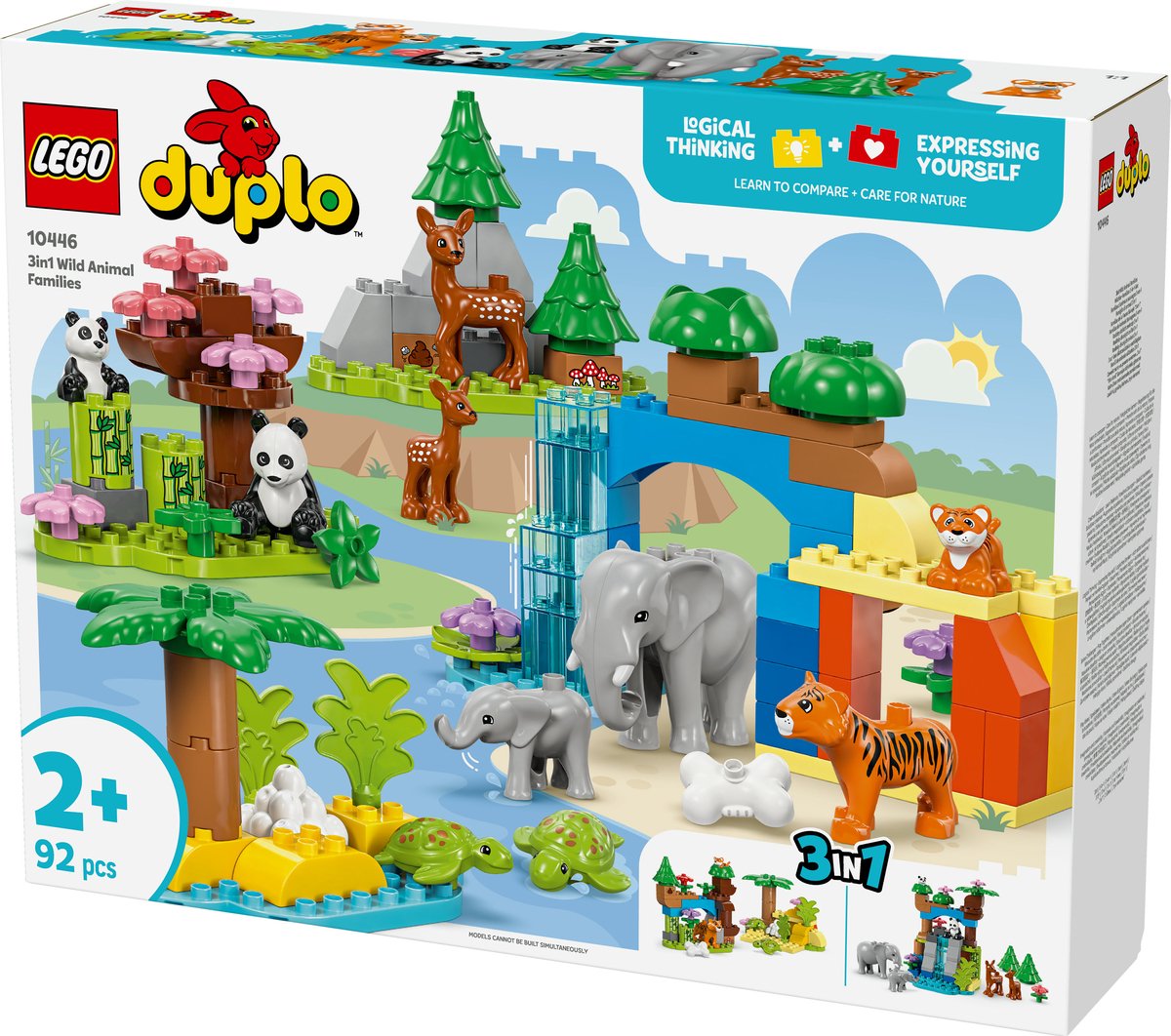 LEGO DUPLO City 3-in-1 Wilde Dierenfamilies - 10446