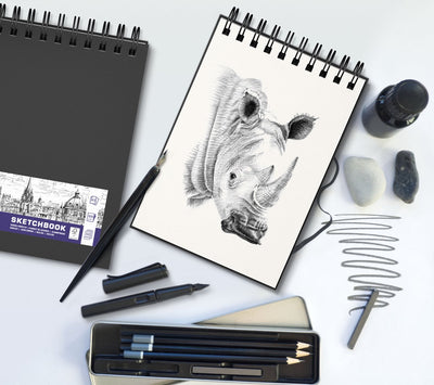 Oxford A4 Schetsboek 100gr 50 Vel met Spiraal