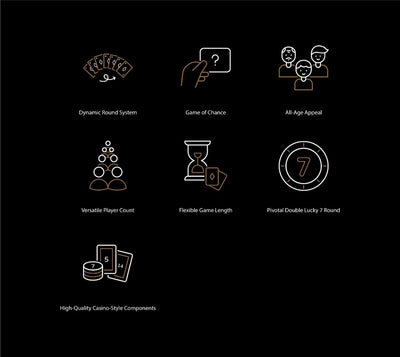 Double Lucky 7 Casino Kaartspel voor 2-7 Spelers