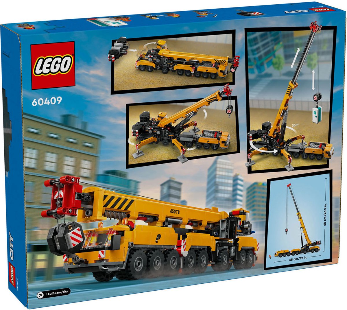 LEGO City Mobiele Bouwkraan Geel - 60409