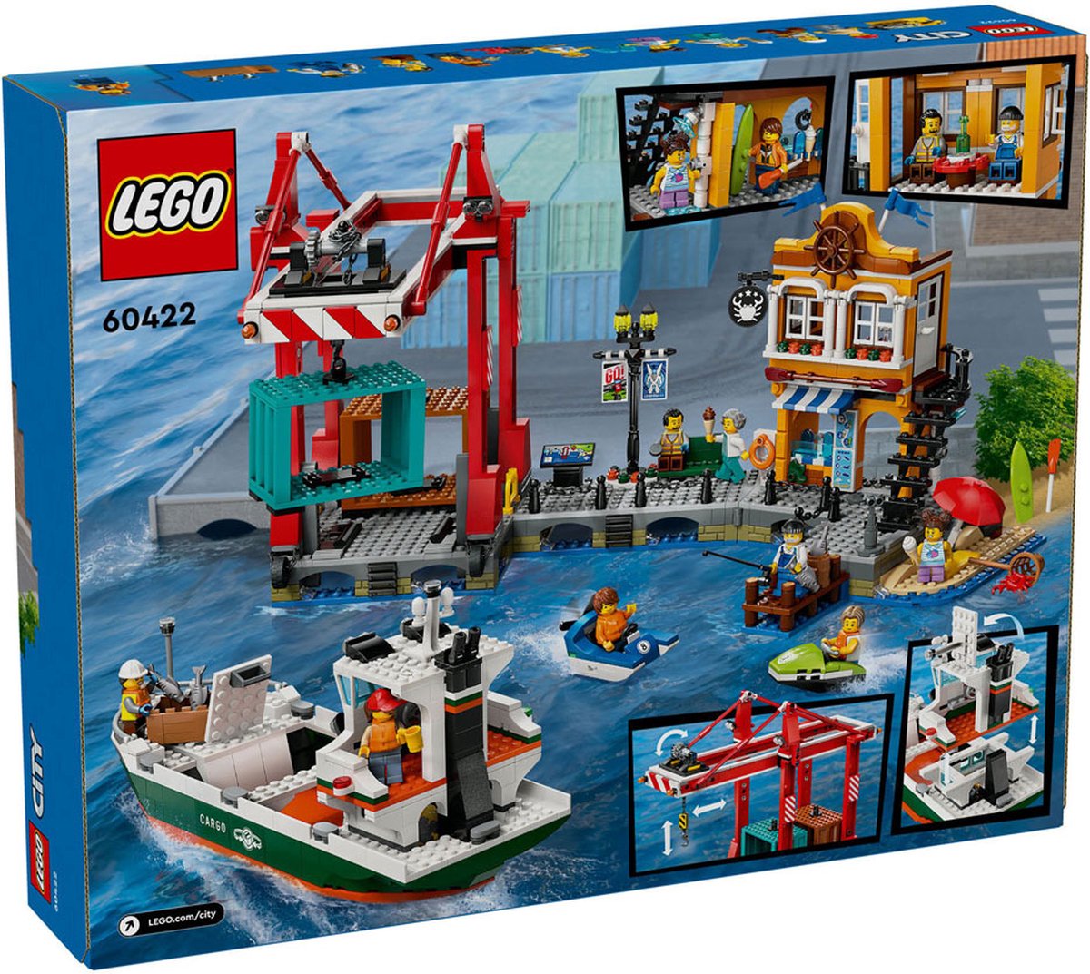 LEGO City Haven met Speelgoedvracht - 60422