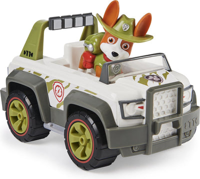 PAW Patrol Tracker Voertuig met Verzamelbare Figurine - 15 cm