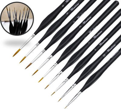 Mondrian Professionele Penseelset - 9 Stuks Ergonomisch