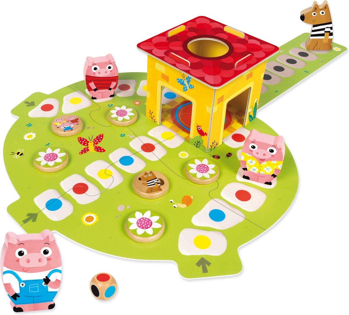 Goula 3 Kleine Biggetjes Houten Spel