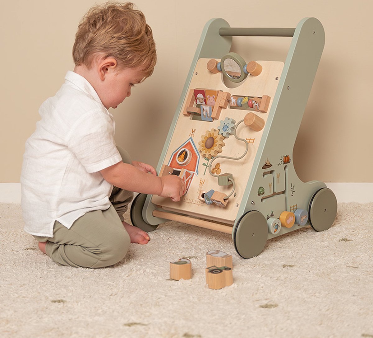 Little Dutch Little Farm Houten Trotteur FSC