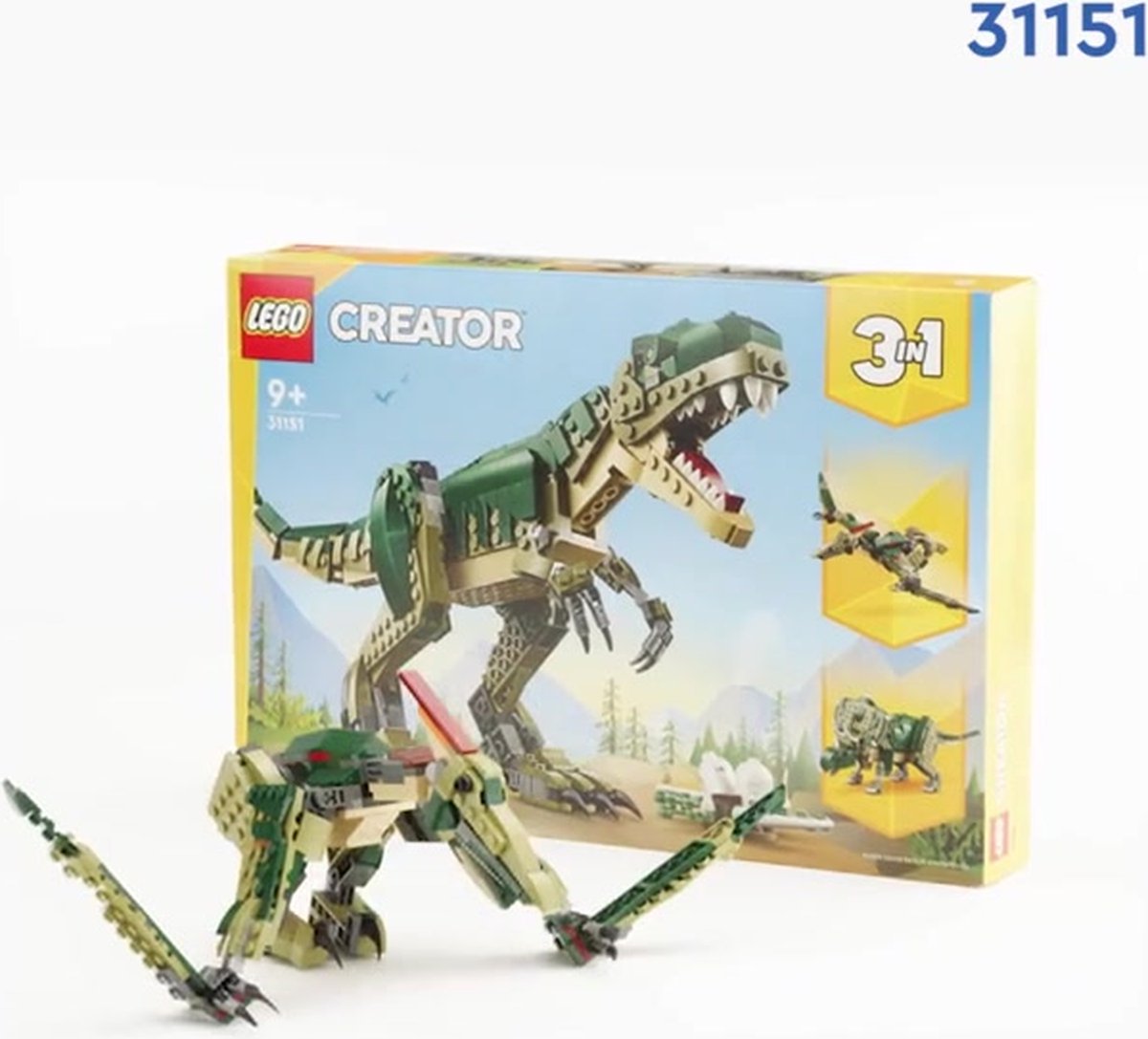 LEGO Creator 3in1 T. rex Dinosaurus Bouwset - 31151