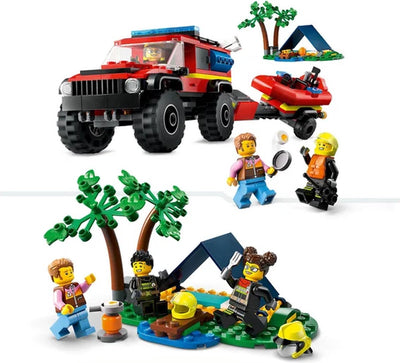 LEGO City 4x4 Brandweerwagen met Reddingsboot - 60412