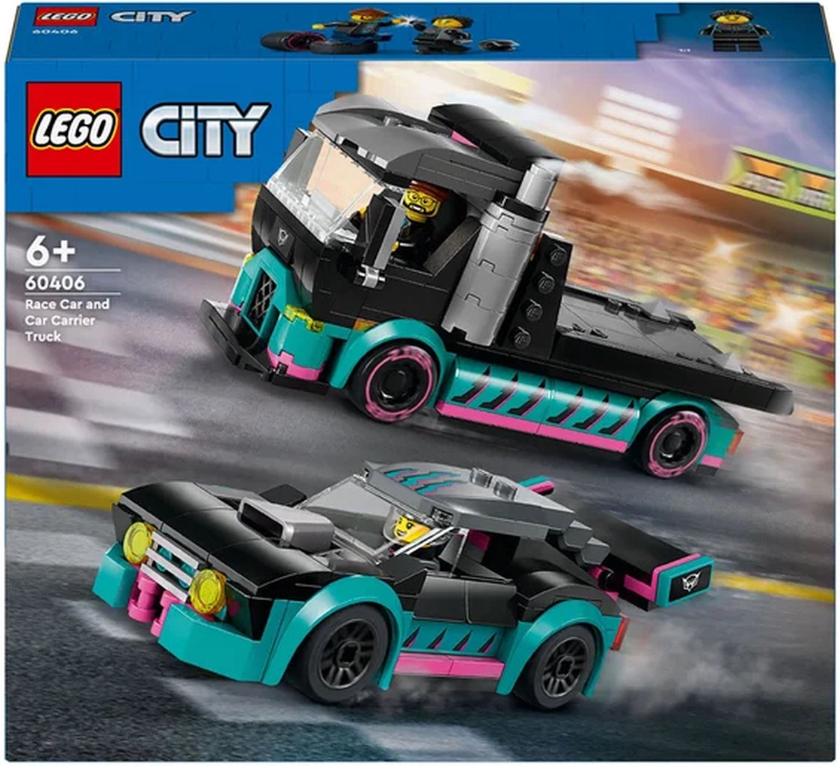 LEGO City Racewagen en Transportvrachtwagen - 60406