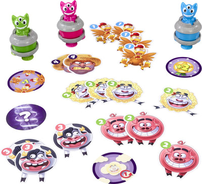 Goliath Go Go UFO Kinderspel - Vang de Boerderijdieren!