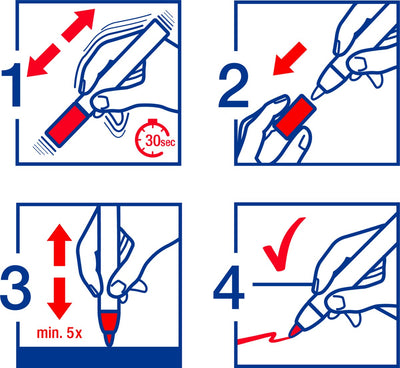 edding 4095 Vloeibare Krijtmarker Wit - Set van 2 - Ronde Punt