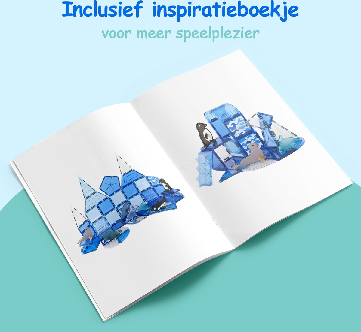 Olvy Magnetische Bouwstenen Set - 56 Stuks - Montessori