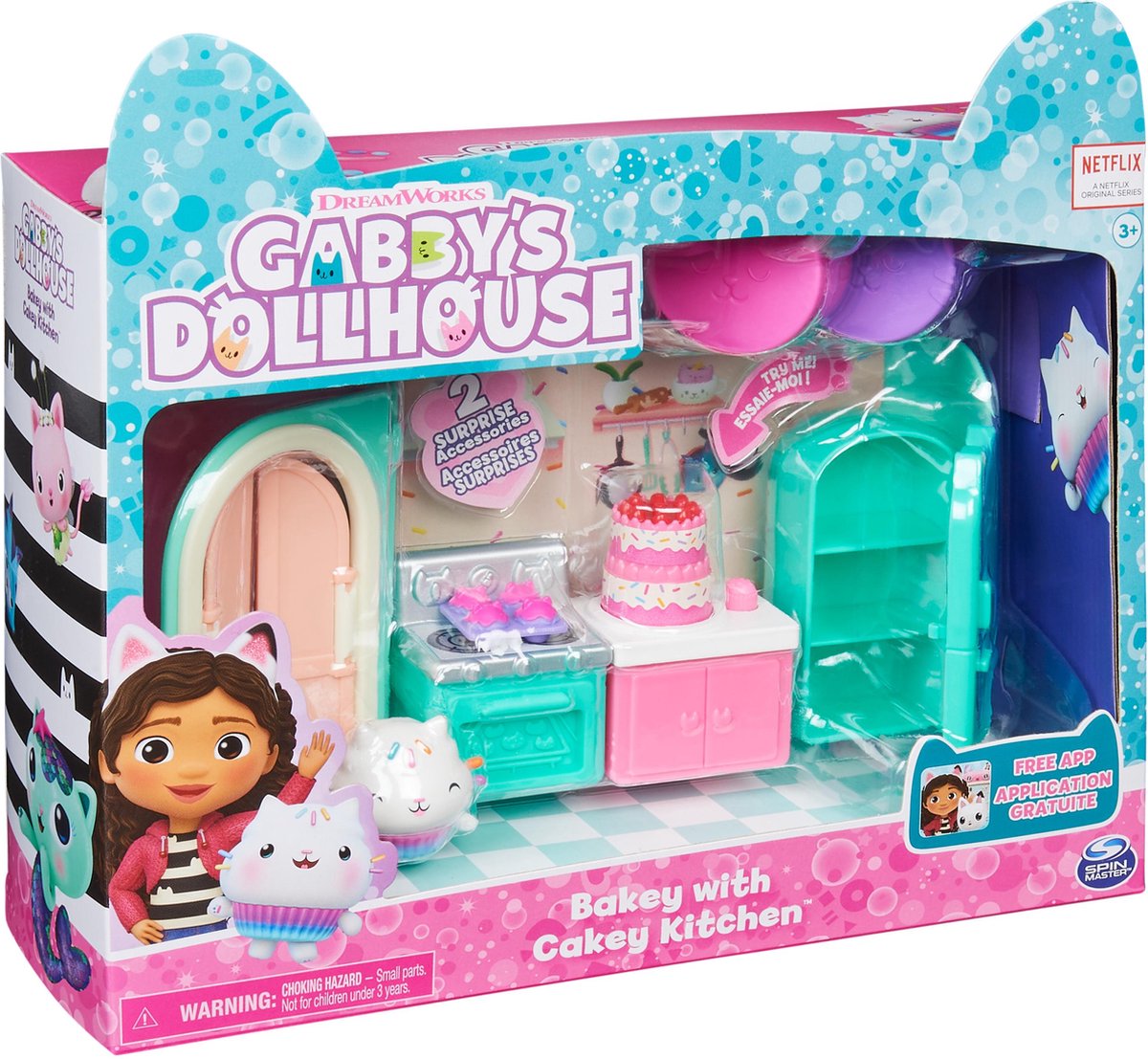 Gabby's Poppenhuis Bakset met Cakey en Accessoires