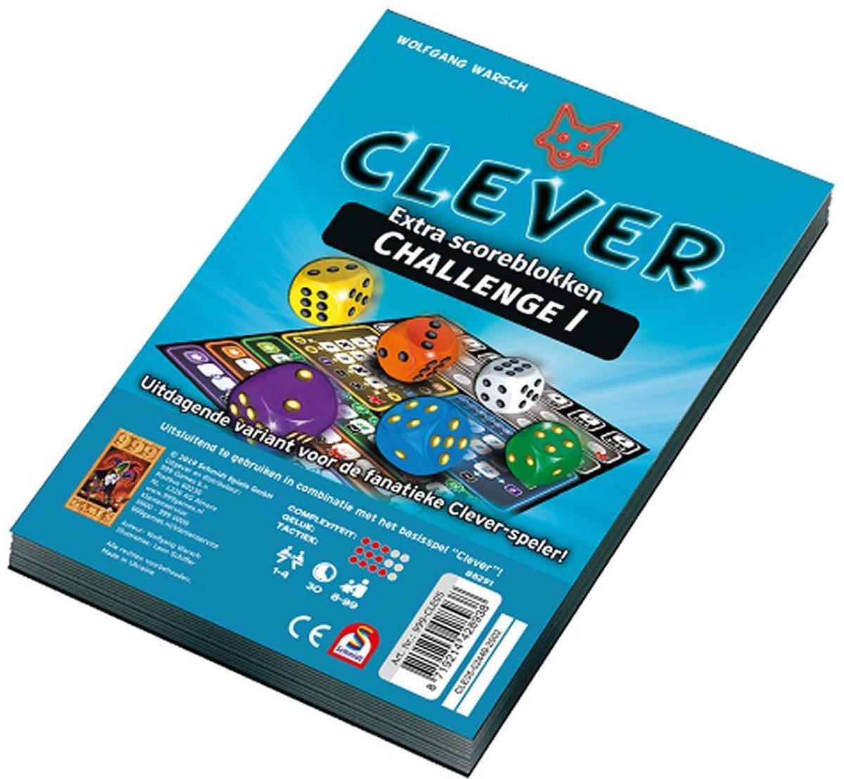 999 Games Clever Score Blok voor Snel en Slim Dobbelplezier
