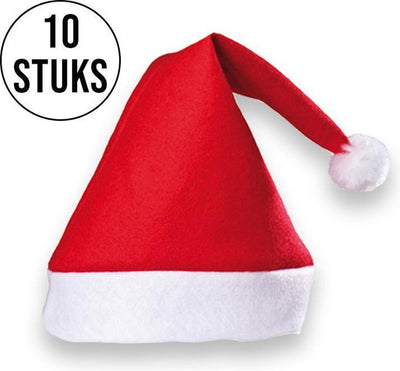 Sans marque Kerstmis Mutsen Set - 10 Stuks