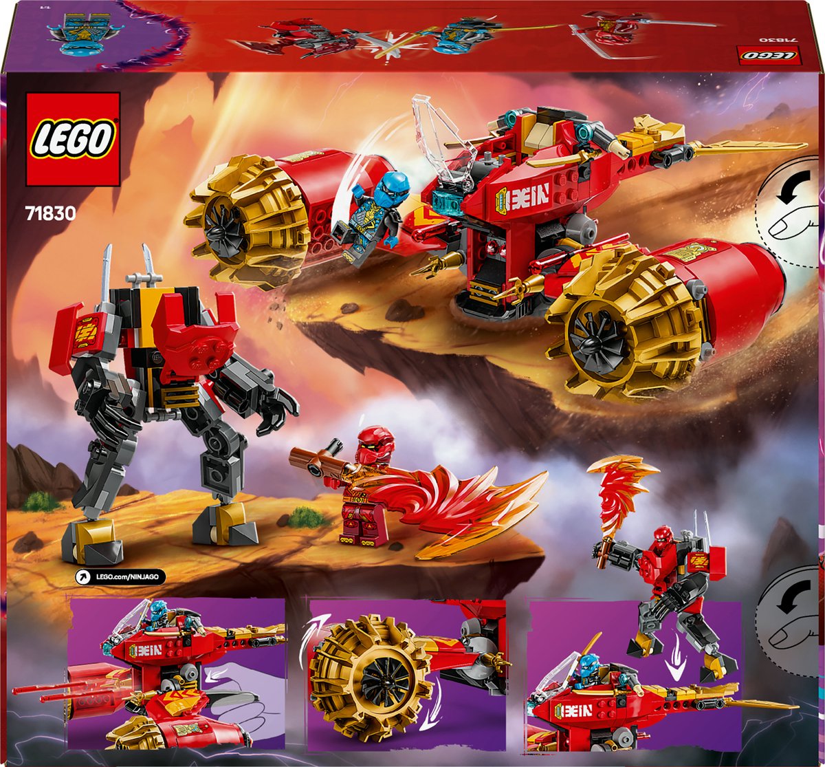 LEGO NINJAGO Kai's Mech Storm Voertuig - 71830