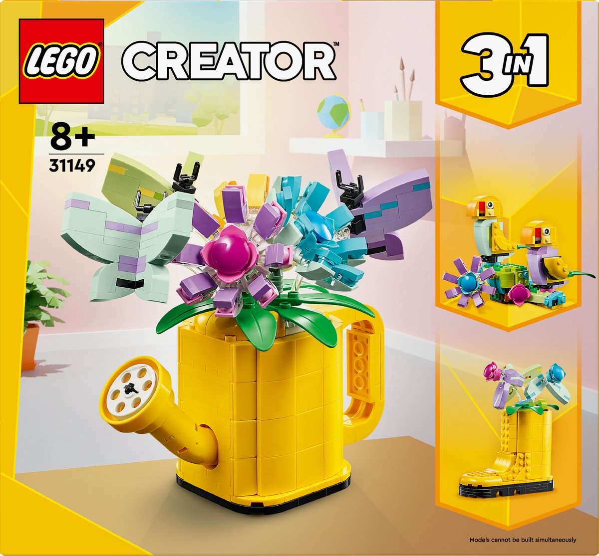 LEGO Creator 3in1 Bloemen in een Gieter - 31149