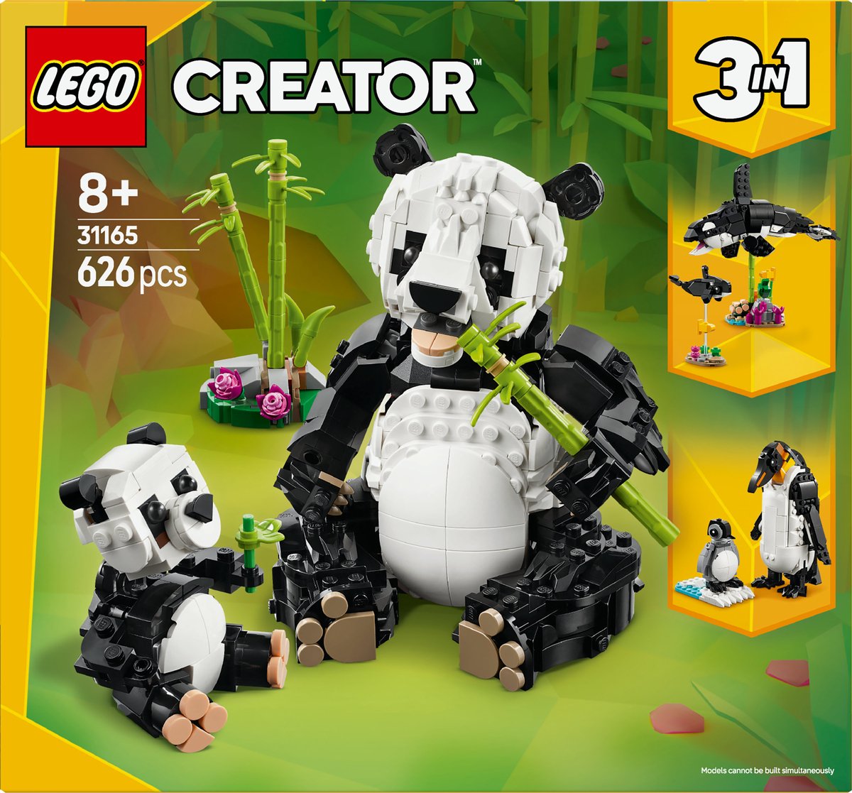 LEGO Creator 3in1 Wilde Dieren: Pandafamilie - 31165