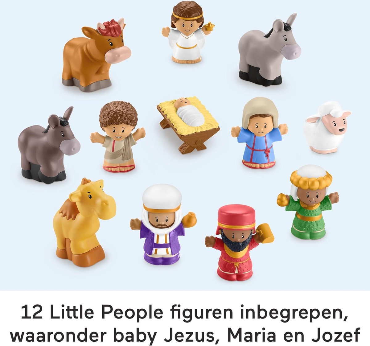 Fisher-Price Muzikale Kerststal met Licht en Geluid - 18-delig