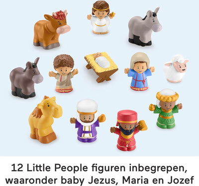 Fisher-Price Muzikale Kerststal met Licht en Geluid - 18-delig