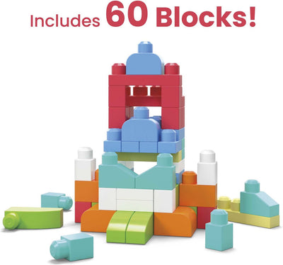 Mega Bloks Roze Bouwstenen Set - 60 Stuks