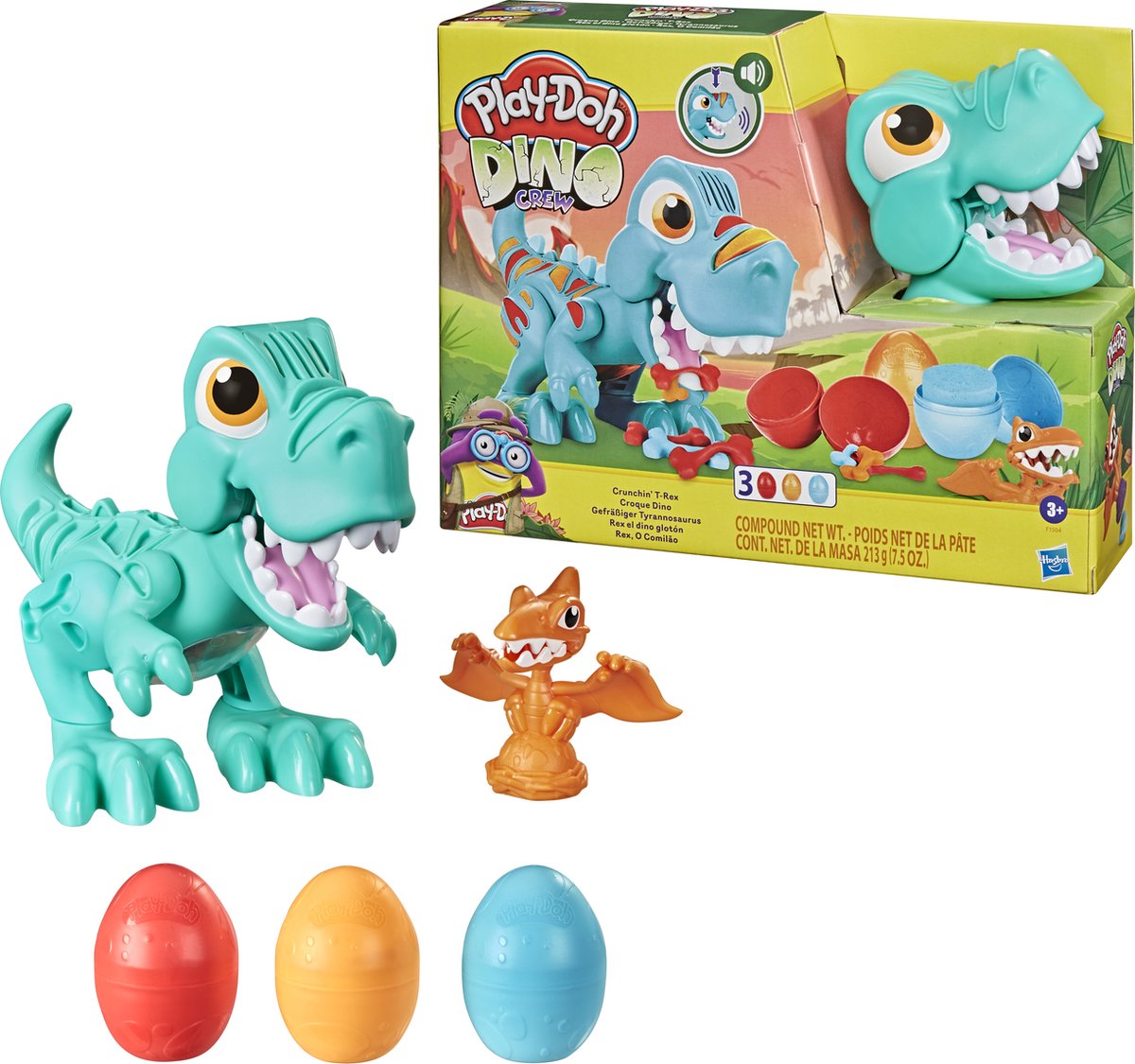 Play-Doh Dino Crew Klei Set F15045L0 Multicolor 572g