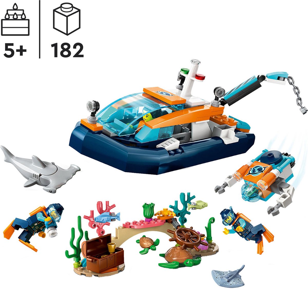 LEGO City Onderwater Avontuur met Onderzeeër - 60377