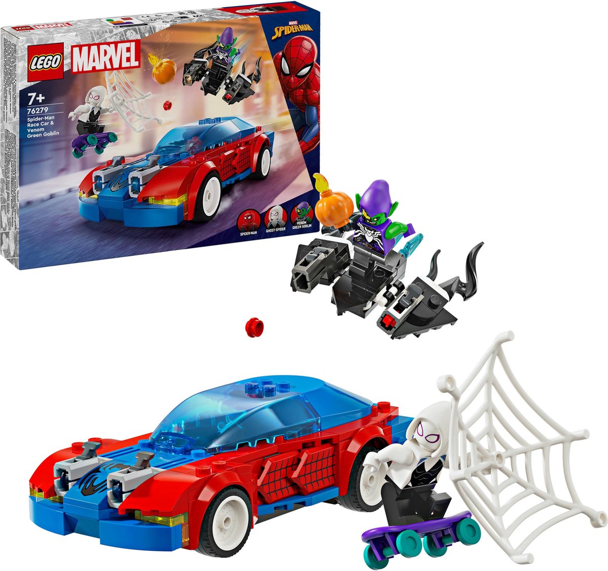 LEGO Marvel Spider-Man Raceauto & Venom Green Goblin - 76279