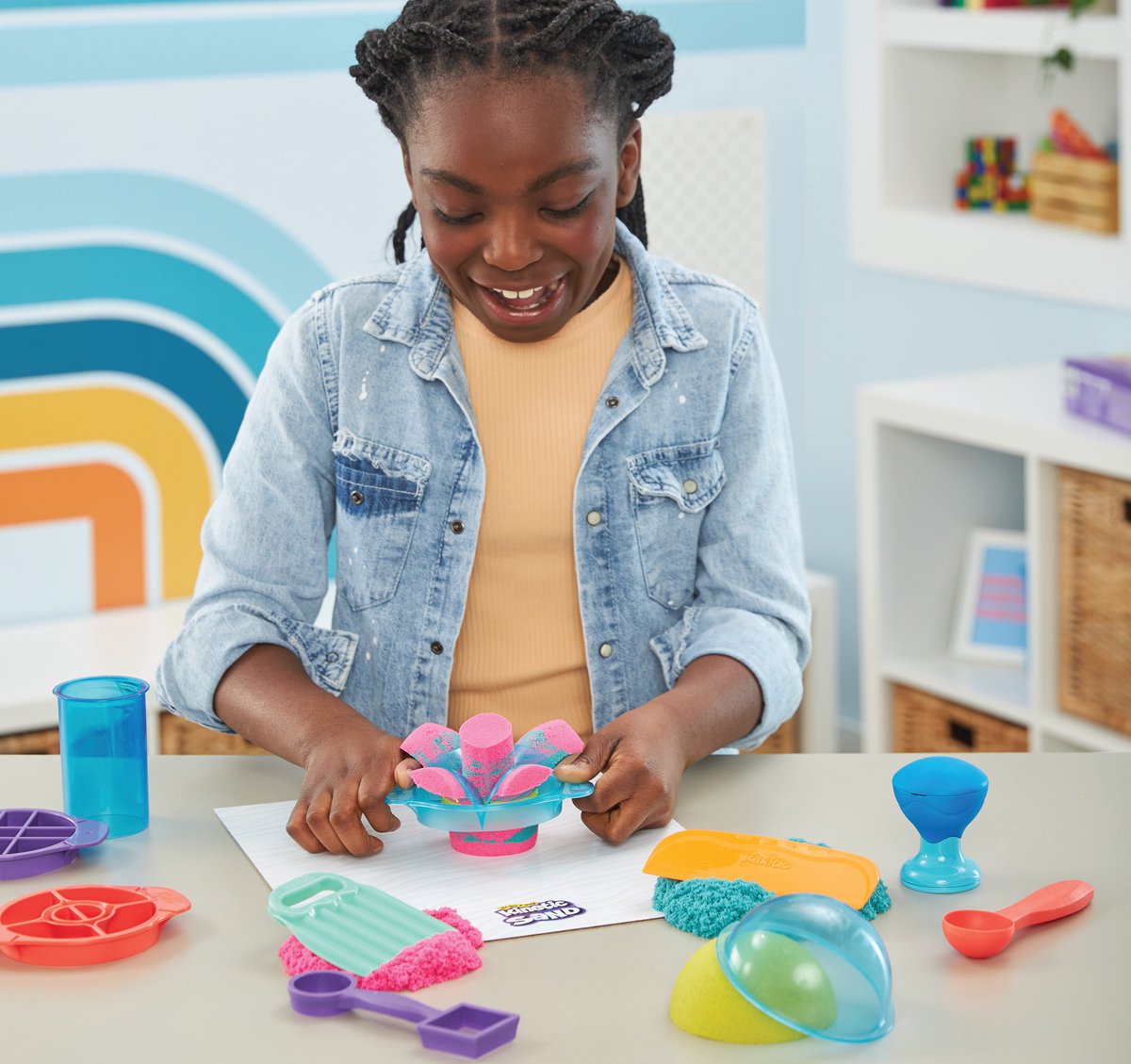 Kinetic Sand Ultieme Sandisfying Set met 907g Zand en 10 Tools